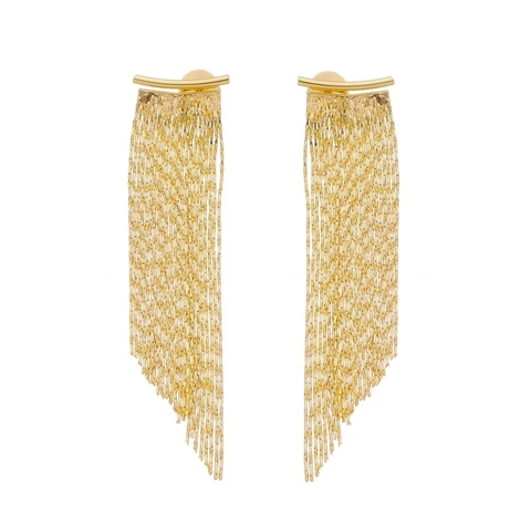 NAMORADA OUSADA- BRINCO ESTILO FRANJA BANHADO NO OURO ERIKA