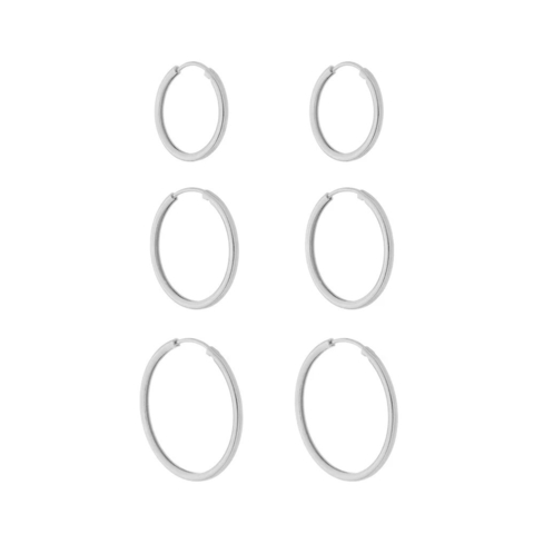 TRIO BRINCOS DE ARGOLAS DE TORÇÃO (R)