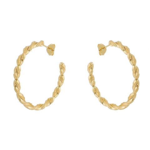 BRINCO ARGOLA TORCIDA GRANDE NO OURO STATEMENT