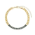 PULSEIRA GRUMET COM PEDRAS ÔNIX