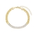 PULSEIRA GRUMET COM PEDRAS CRISTAL
