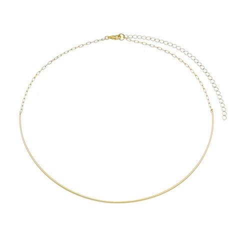 CHOKER DE ARO NO CARTIADO BANHADO NO OURO- VERÔNICA