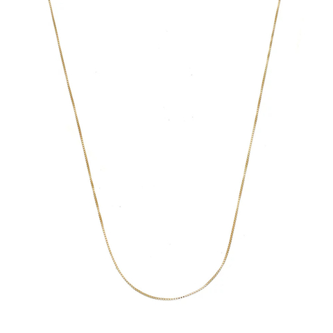 CORRENTE VENEZIANA 45CM DE 0.8MM NO OURO