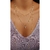 COLAR DE GOTA COM CRISTAIS BANHADO A OURO HILARY - comprar online