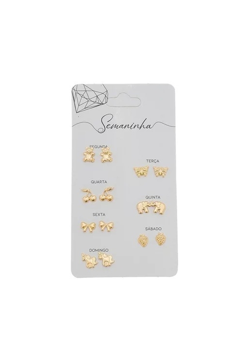 CONJUNTO SEMANINHA INFANTIL NO OURO