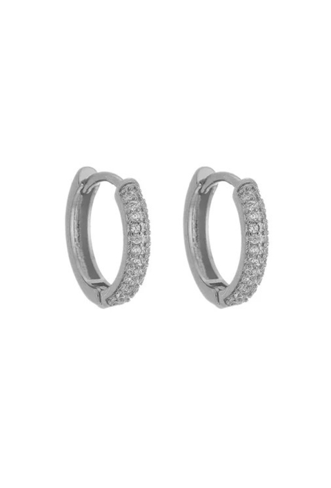 BRINCO DE ARGOLINHA CRISTAL NO RÓDIO