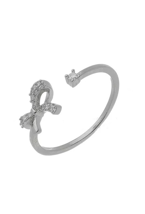 ANEL AJUSTÁVEL DE LAÇO CRAVEJADO (R)