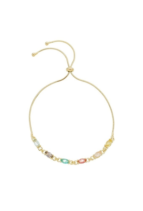 PULSEIRA AJUSTÁVEL COM NAVETES COLORIDAS