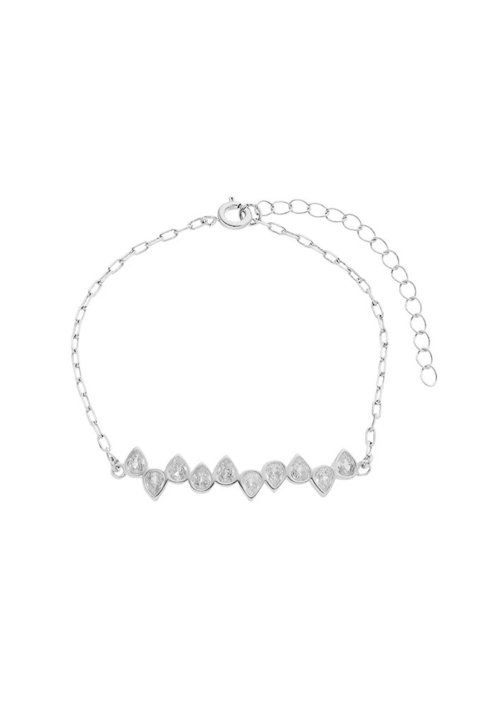 PULSEIRA COM GOTAS CRISTAIS NO RÓDIO