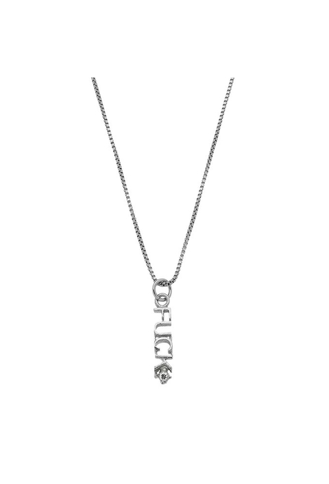 COLAR PINGENTE FUCK COM ZIRCÔNIA NO RÓDIO