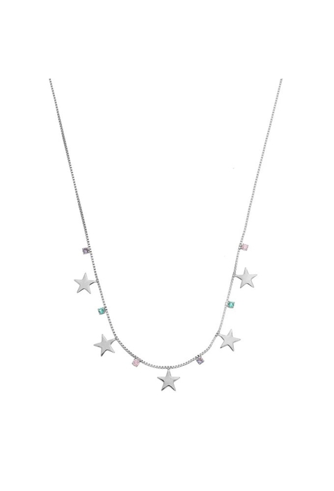 COLAR COM ESTRELAS E ZIRCÔNIAS COLORS(R)