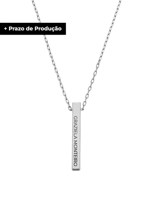 COLAR PERSONALIZADO NOME E DATA NO RÓDIO