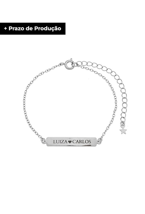 PULSEIRA PERSONALIZADA DOIS NOMES NO RÓDIO