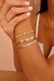 PULSEIRA AJUSTÁVEL COM NAVETES DE ZIRCÔNIA - Garden Joias RE 
