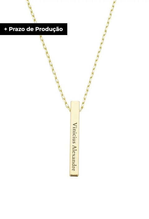 COLAR PERSONALIZADO MASCULINO NOME E SOBRENOME ELO