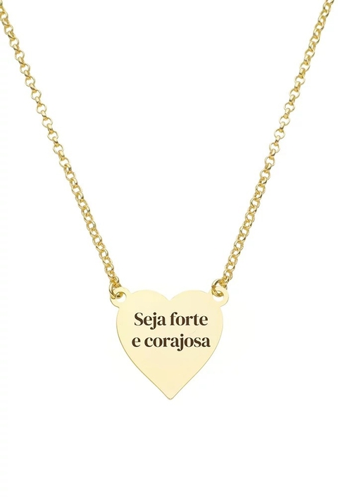 COLAR PERSONALIZADO COM FRASE PINK GLAM