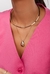 CONJUNTO DE GOTA LISA NO OURO PINK GLAM - Garden Joias RE 