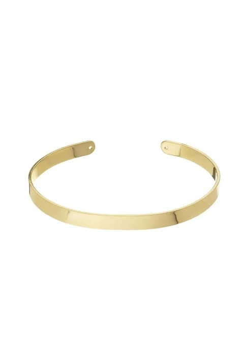 BRACELETE LISO NO OURO PINK GLAM
