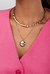 CHOKER DE ARO MARTELADO PINK GLAM - comprar online