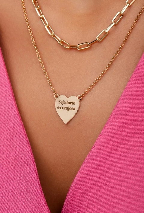 MIX DE COLARES PERSONALIZADO COM FRASE | PINK GLAM