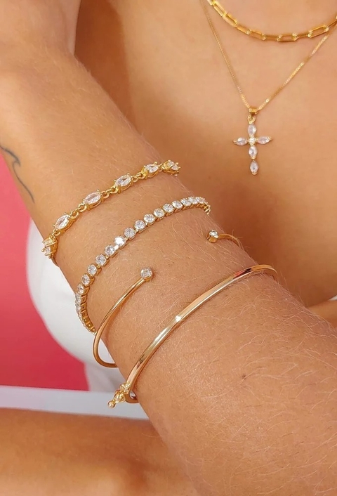 MIX DE PULSEIRAS CRAVEJADAS EM ZIRCÔNIA | SURREAL