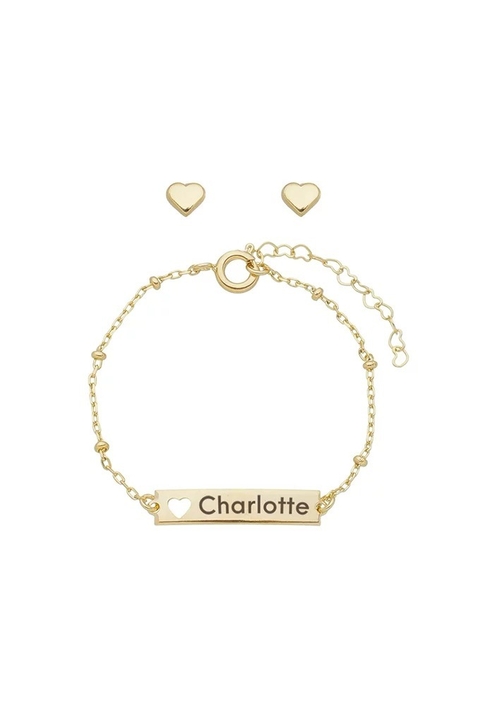 CONJUNTO INFANTIL PERSONALIZADO DE CORAÇÃO SWEET