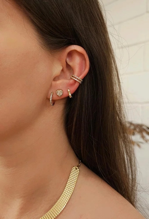 MIX DE BRINCOS CRAVEJADOS EM ZIRCÔNIA | WISH