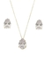 CONJUNTO DE GOTA NA COR CRISTAL CJ074-O