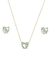 CONJUNTO COM CORAÇÃO AZUL PARAÍBA CJ085-O