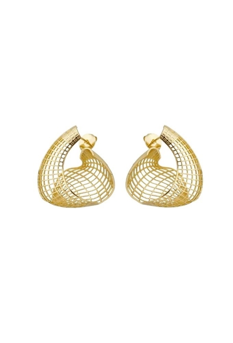 BRINCO ARGOLA ORGÂNICA VAZADA BM1556-O