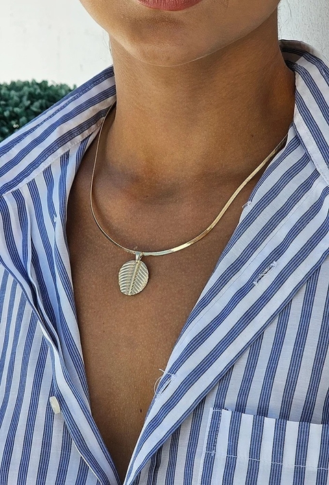 MIX COM CONJUNTO DE FOLHA NO OURO l MYKONOS