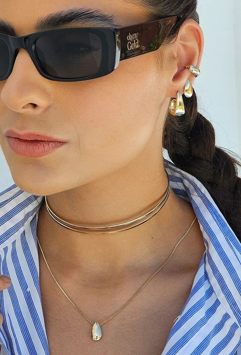 MIX COM CHOKER DE ARO DUPLO l MYKONOS