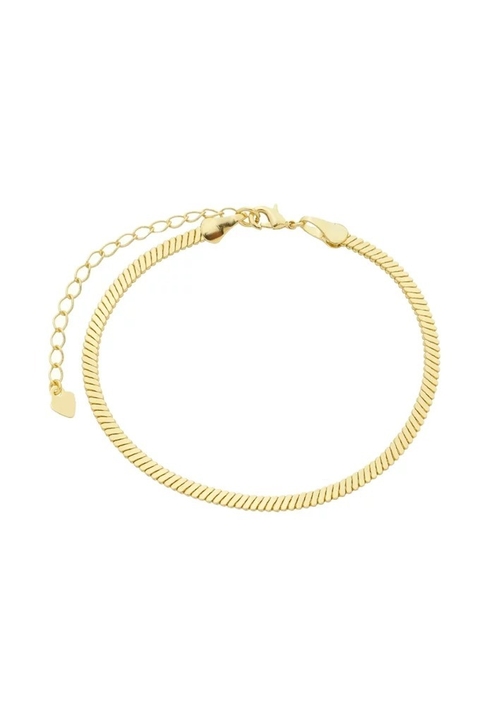 PULSEIRA MINIMALISTA DE FITA NO OURO