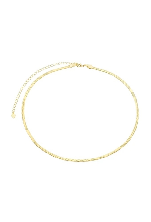 CHOKER MINIMALISTA DE FITA NO OURO