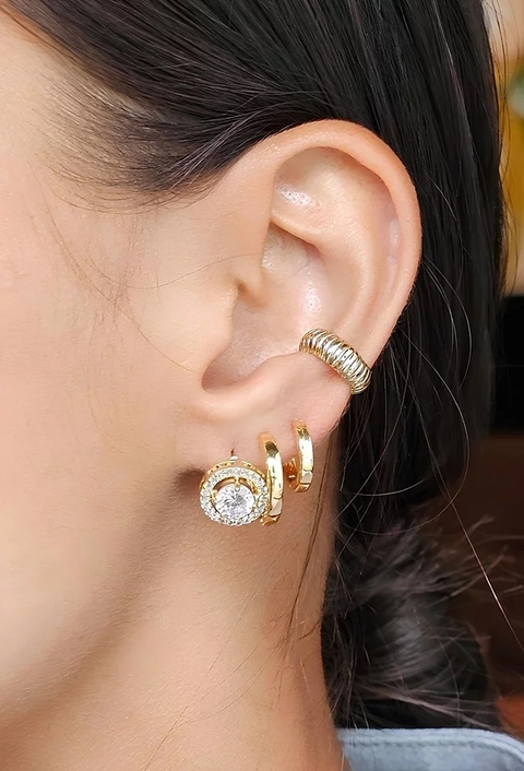 MIX COM BRINCO REDONDO CRAVEJADO DE ZIRCÔNIA l METRÓPOLE