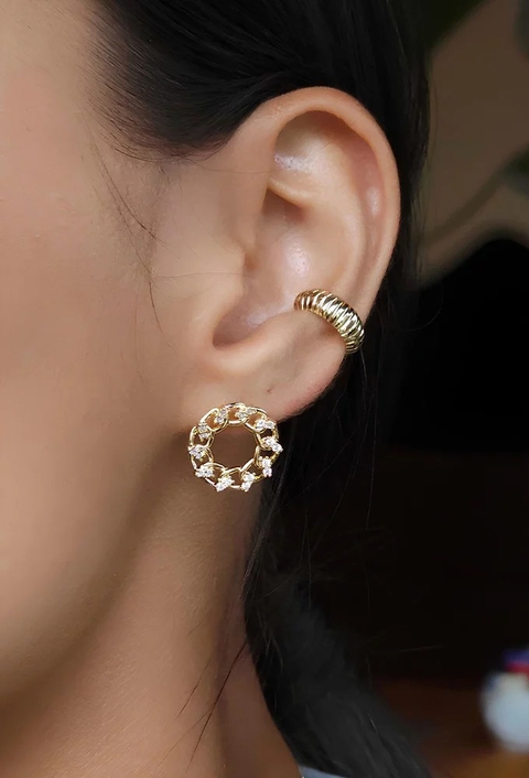 MIX DE BRINCO REDONDO PEQUENO COM ZIRCÔNIA l METRÓPOLE