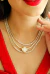 MIX DE RIVIERAS E PINGENTE DE TREVO NO OURO | CELEBRAR 2024 - comprar online