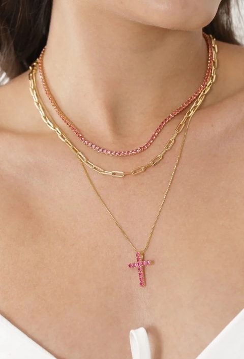 MIX DE COLARES RUBELITA COM ELOS NO OURO l AFETO