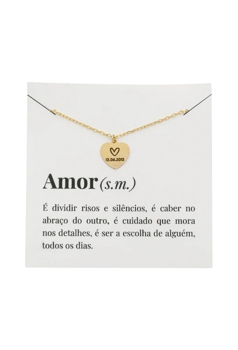 COLAR PERSONALIZADO COM DATA PP080-O