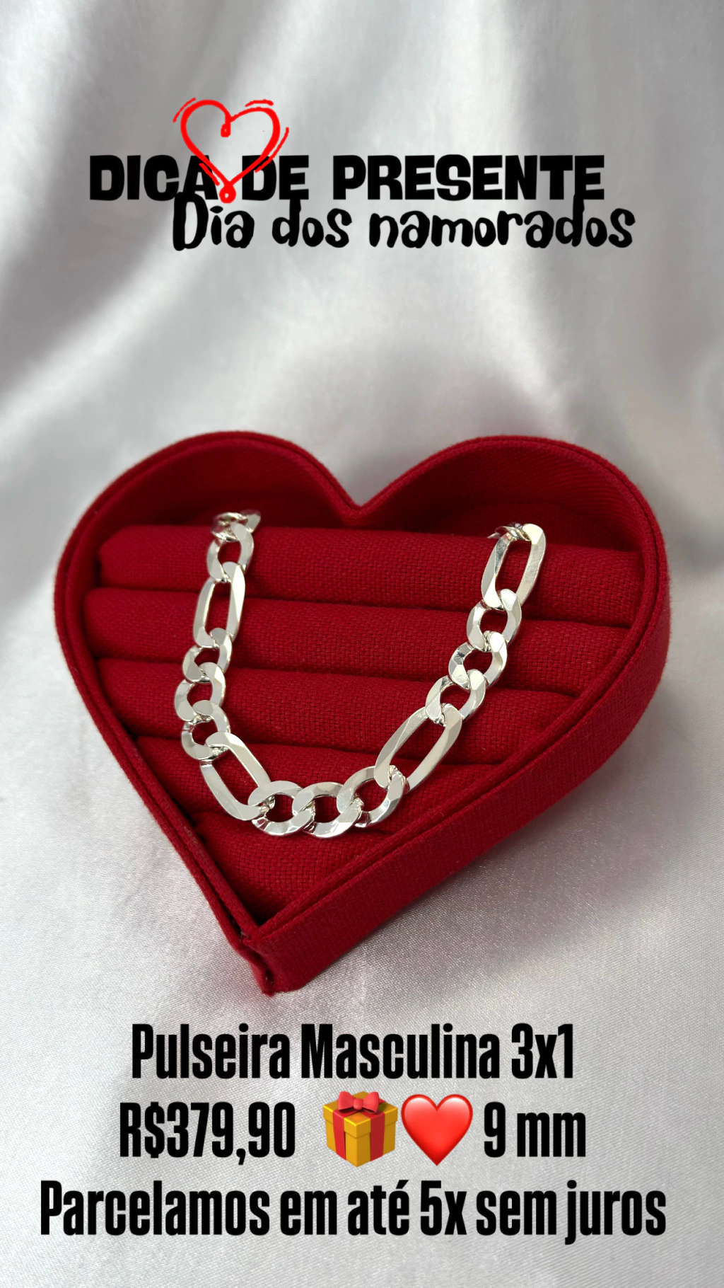 Pulseira Masculina 9mm