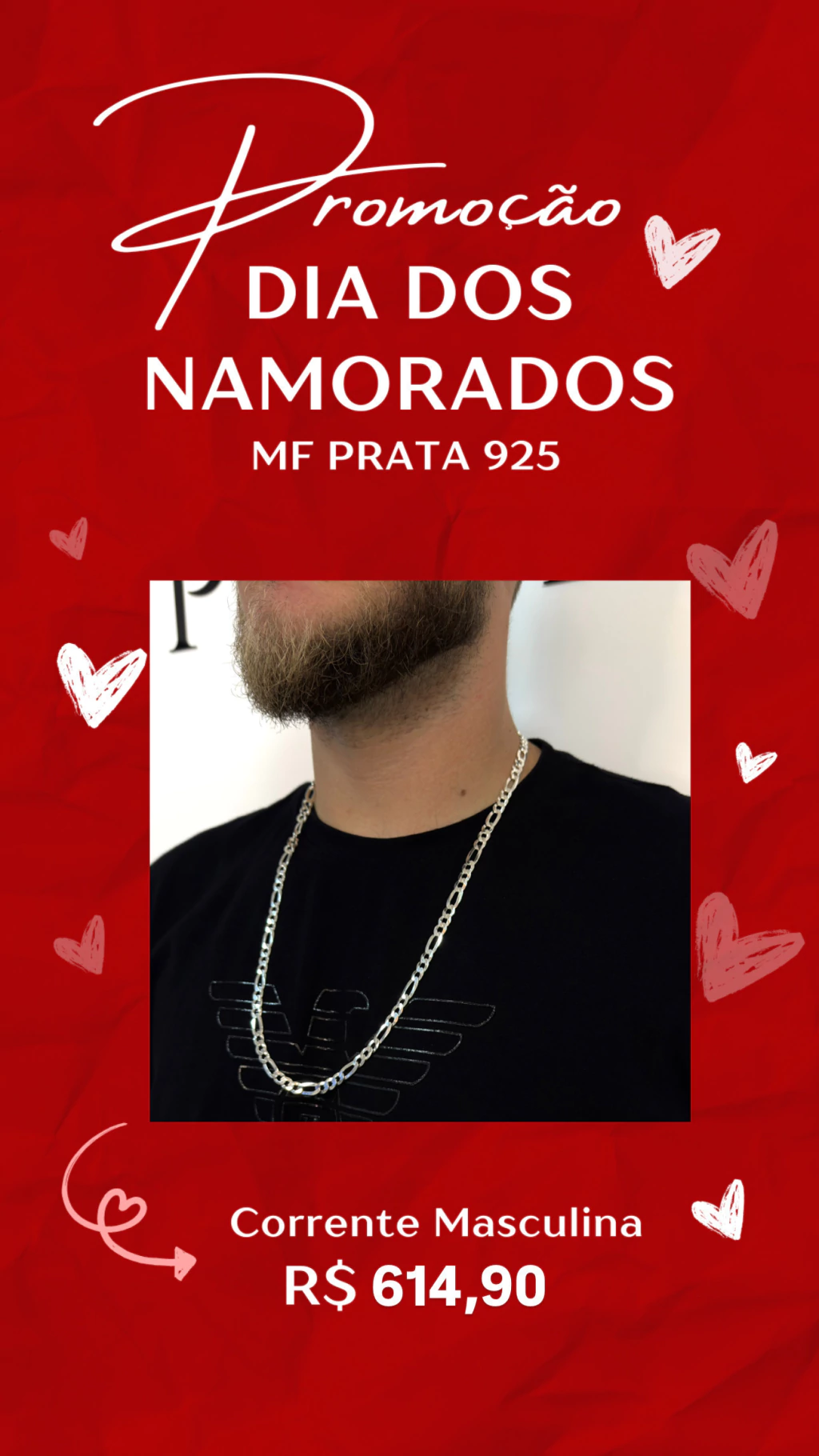Corrente Masculina 3x1 6mm