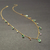 Colar Bling Bling Esmeraldas e Safiras Coloridas na internet