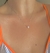 Colar gota moissanite