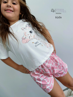 pijama jirafa pink - Brinna Clothes