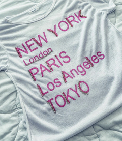 Remera ciudades. en internet