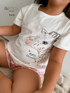 pijama jirafa pink en internet