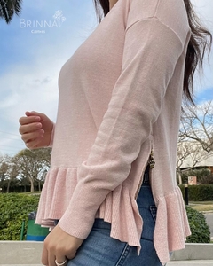 Sweater rosa con cierres - Brinna Clothes