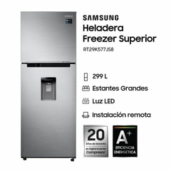 Heladera Samsung Inverter C/Dispenser NoFrost 299L