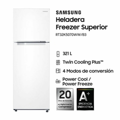 Heladera Samsung Inverter NoFrost Twin Cooling Plus 321L