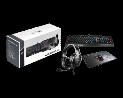 MSI Teclado + Mouse + Pad + Auricular Adventure 202 RGB